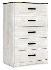 Shawburn Whitewash and Charcoal Gray Platform Bedroom Set from Ashley - Luna Furniture