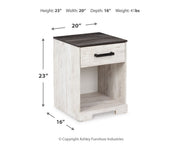 Shawburn Whitewash and Charcoal Gray Platform Bedroom Set from Ashley - Luna Furniture