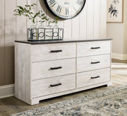 Shawburn Whitewash and Charcoal Gray Platform Bedroom Set from Ashley - Luna Furniture