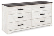 Shawburn Whitewash and Charcoal Gray Platform Bedroom Set from Ashley - Luna Furniture