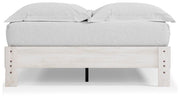 Shawburn Queen Platform Bed with Dresser in Whitewash - PKG016188