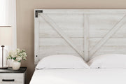 Shawburn White/Brown Full Panel Bed with Chest - EB4121B4