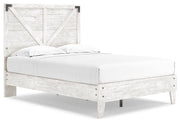 Shawburn White/Brown Full Panel Bed with Chest - EB4121B4