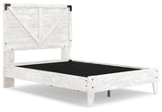 Shawburn White/Brown Full Panel Bed with Chest - EB4121B4