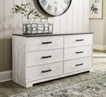 Shawburn Whitewash/Charcoal Gray Dresser - EB4121-131 - Gate Furniture