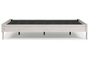 Shawburn Whitewash Queen Platform Bed - Gate FurnitureQueen Bed