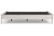 Shawburn Whitewash Queen Platform Bed - Gate FurnitureQueen Bed
