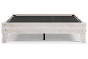 Shawburn Whitewash Queen Platform Bed - Gate FurnitureQueen Bed