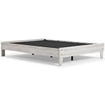 Shawburn Whitewash Queen Platform Bed - Gate FurnitureQueen Bed