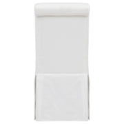 Shawna Upholstered Skirted Side Chair White (Set of 2) - 193912WHT
