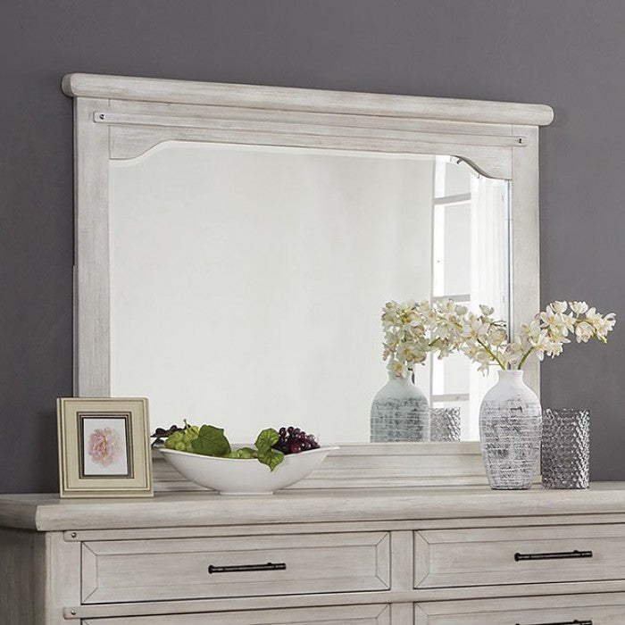 Shawnette Antique White Mirror - FOA7924M