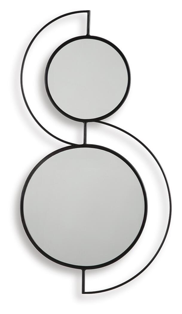 Shayham Black Accent Mirror - A8010402