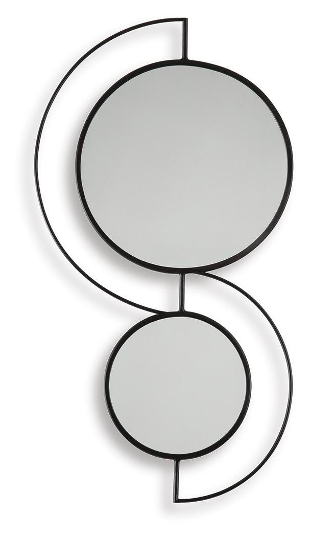 Shayham Black Accent Mirror - A8010402