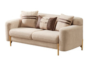 Shelby 4-pieces (2 Sofa & 2 Chair) Livingroom Set Beige in Beige - 101-SHE-ORK-321