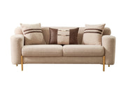 Shelby 4-pieces (2 Sofa & 2 Chair) Livingroom Set Beige in Beige - 101-SHE-ORK-321
