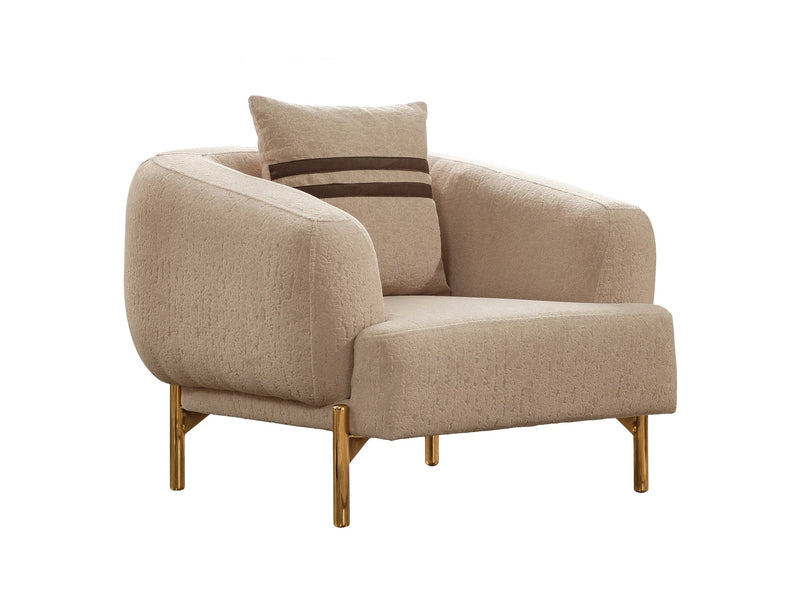 Shelby 4-pieces (2 Sofa & 2 Chair) Livingroom Set Beige in Beige - 101-SHE-ORK-321