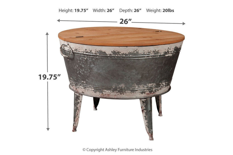 Shellmond Two - tone Coffee Table With Storage - Gate FurnitureTable