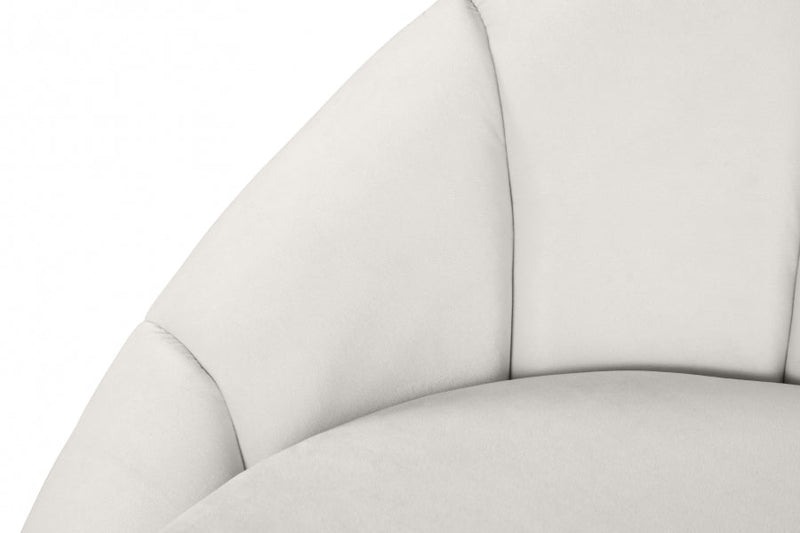 Shelly 91.5" Velvet Upholstered Sofa in Cream - 623Cream-S