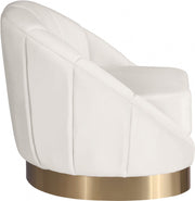 Shelly Velvet Upholstered Chair in Cream - 623Cream-C