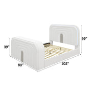Shelyn EK Bed w/LED, TV Cabinet, Fireplace & Bluetooth - BD04751EK