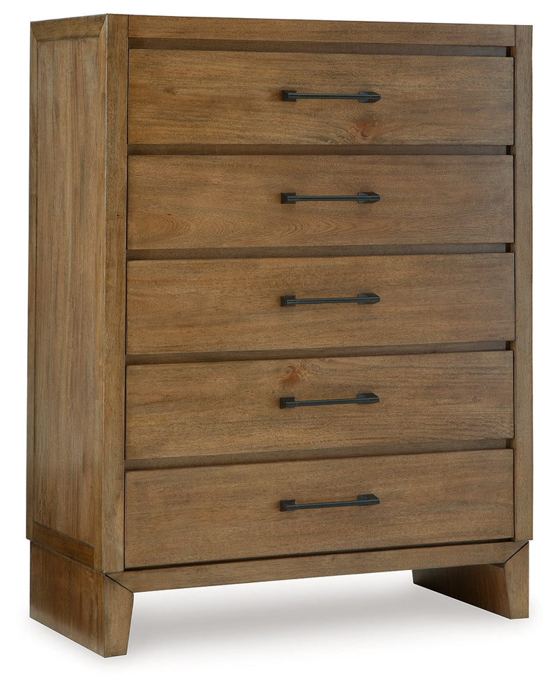 Sherbana Light Brown Panel Bedroom Set from Ashley - Luna Furniture