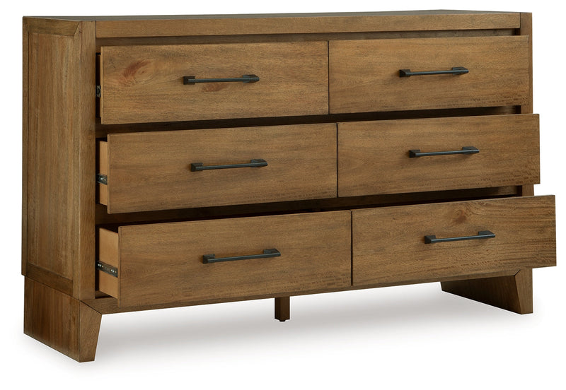 Sherbana Light Brown Panel Bedroom Set from Ashley - Luna Furniture