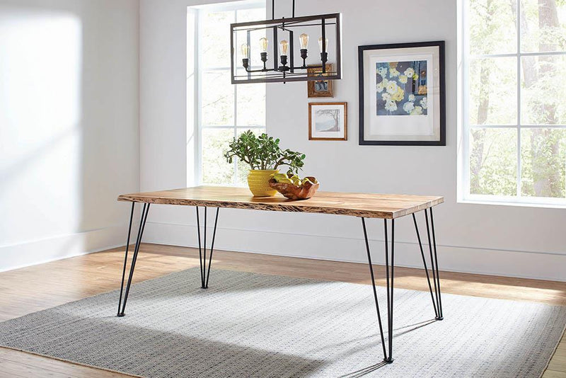 Sherman 71-inch Live Edge Dining Table Natural Acacia - 190911