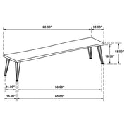 Sherman Wood Dining Bench Natural Acacia - 190913