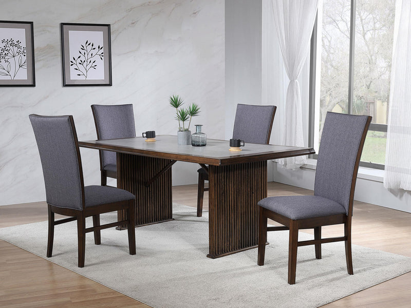 Sherwood 5-piece Rectangular Dining Table Set Brown - 193591-S5