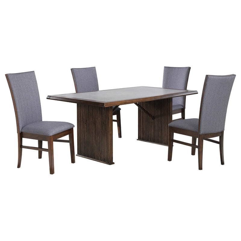 Sherwood 5-piece Rectangular Dining Table Set Brown - 193591-S5