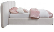 Shiloh Boucle Fabric King Bed (3 Boxes) Cream - Gate FurnitureKing Bed