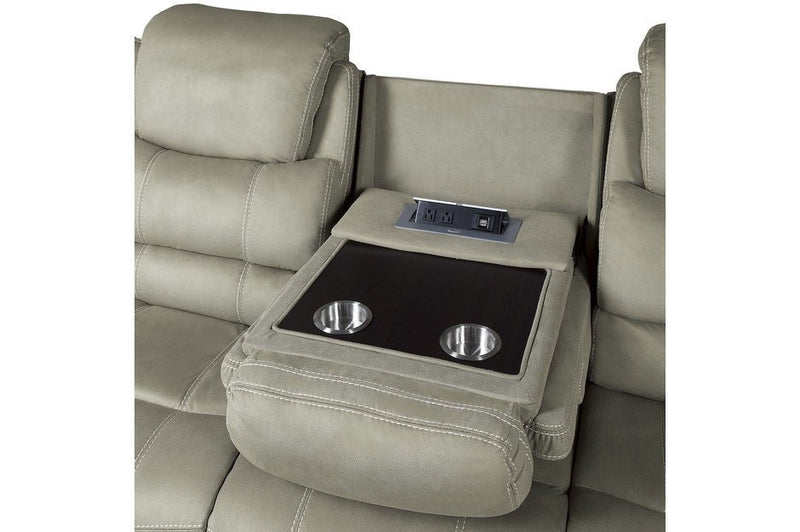 Shola Gray Reclining Living Room Set - Gate FurnitureLiving Room Set