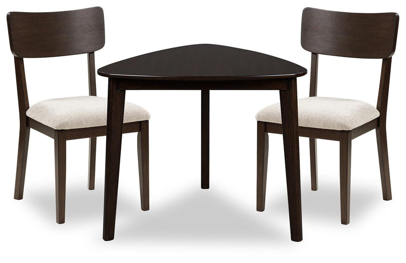 Shorbyn Dining Table and 2 Chairs - PCD607D1