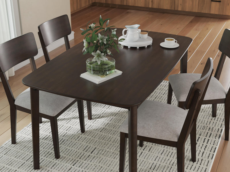 Shorbyn Merlot Dining Table and 4 Chairs (Set of 5) - PCD607-225