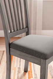 Shullden Dining Table and 4 Chairs in Gray - PKG015401