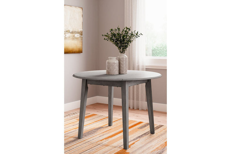 Shullden Gray Dining Table and 4 Chairs - Gate FurnitureDining Room Set
