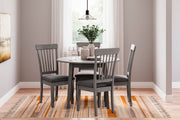 Shullden Gray Dining Table and 4 Chairs - Gate FurnitureDining Room Set
