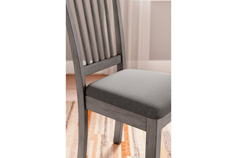 Shullden Gray Dining Table and 4 Chairs - Gate FurnitureDining Room Set