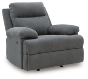 Side-Swipe Charcoal Recliner - PC9140625