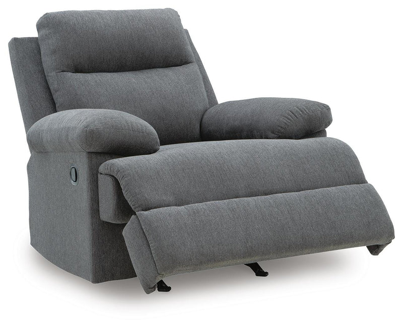 Side-Swipe Charcoal Recliner - PC9140625