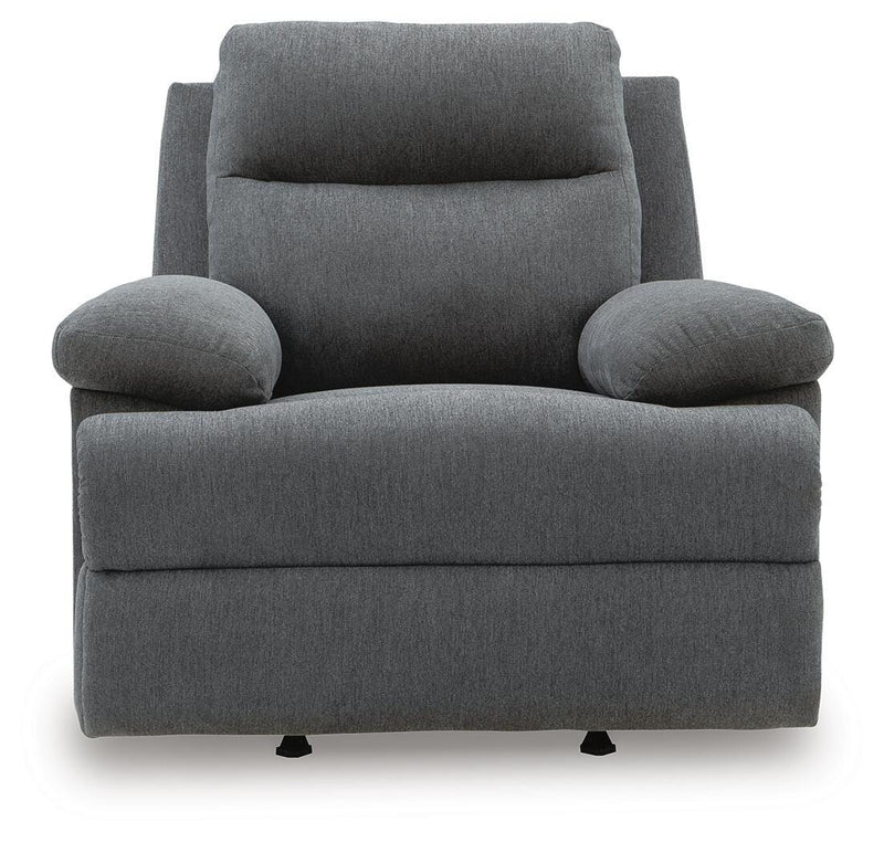 Side-Swipe Charcoal Recliner - PC9140625