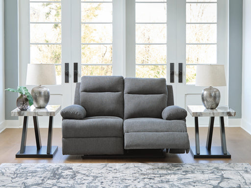Side-Swipe Charcoal Reclining Loveseat - PC9140686