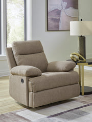 Side-Swipe Mocha Recliner - PC9140525