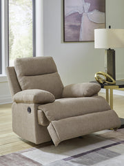 Side-Swipe Mocha Recliner - PC9140525