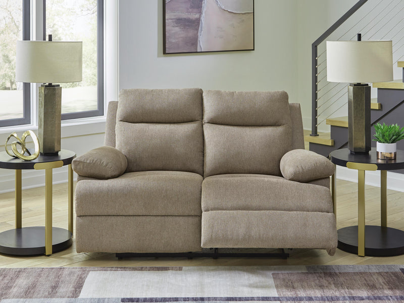 Side-Swipe Mocha Reclining Loveseat - PC9140586