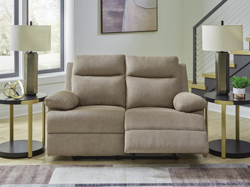 Side-Swipe Mocha Reclining Loveseat - PC9140586