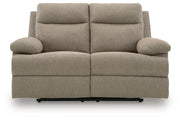 Side-Swipe Mocha Reclining Sofa and Loveseat - PC91405U1