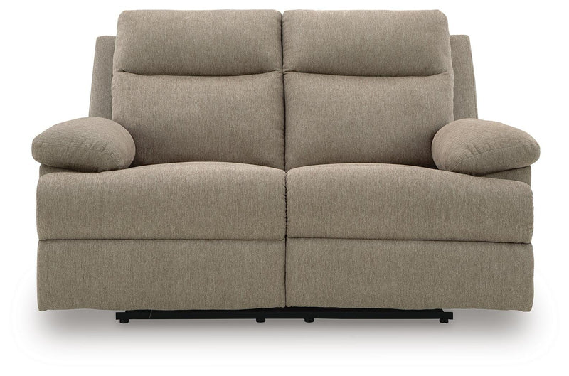 Side-Swipe Mocha Reclining Sofa and Loveseat - PC91405U1
