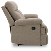 Side-Swipe Mocha Reclining Sofa and Loveseat - PC91405U1