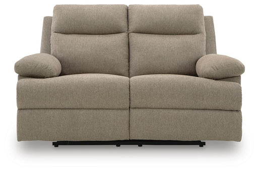 Side-Swipe Mocha Reclining Sofa and Loveseat - PC91405U1